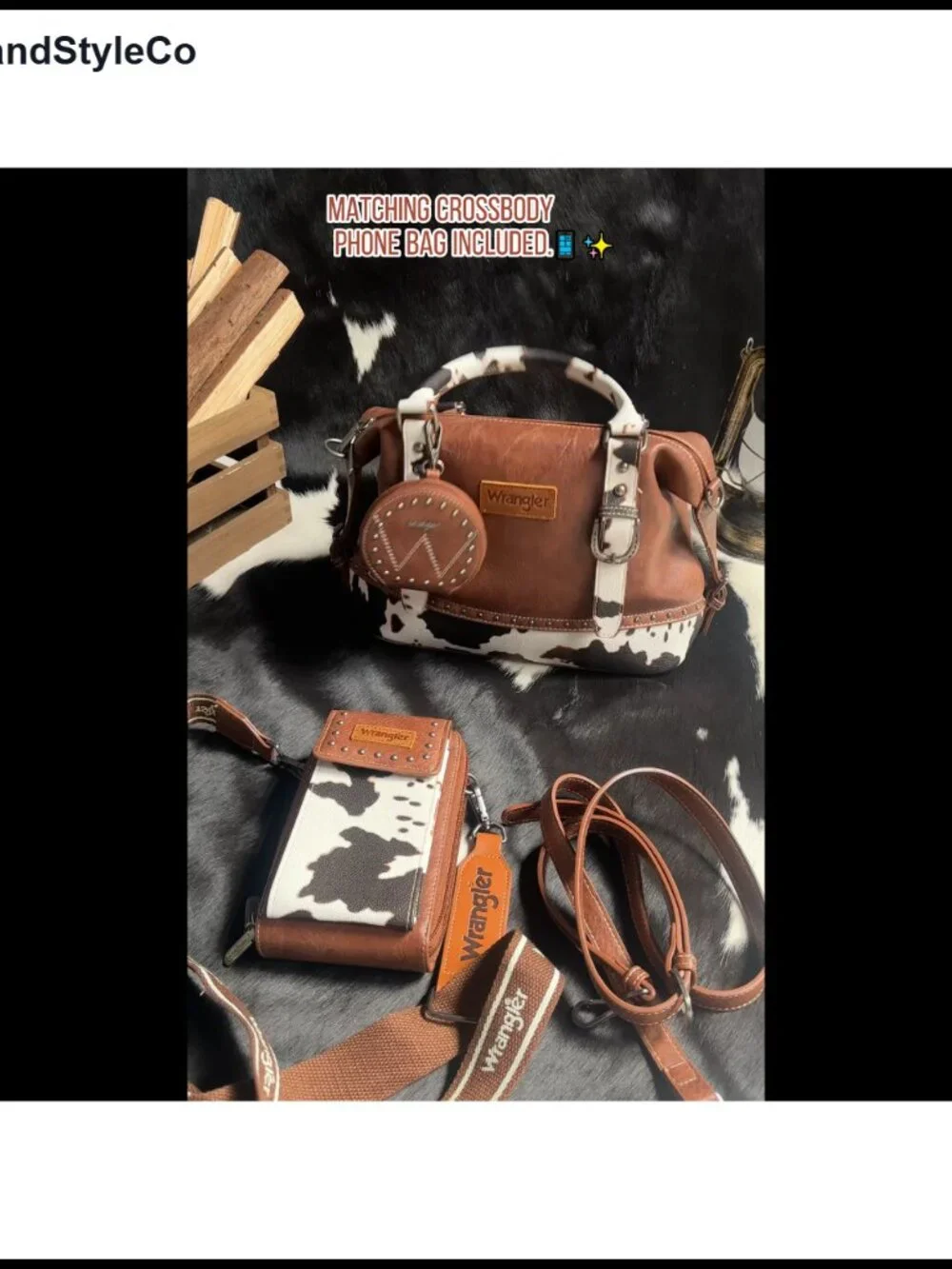 Wrangler 3Pcs Doctor Bag Set for Women Faux Leather Satchel Purse with Cell